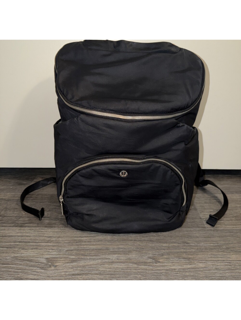 Lululemon New Parent Backpack 17L Black Diaper Bag Travel Gym Rucksack Logo